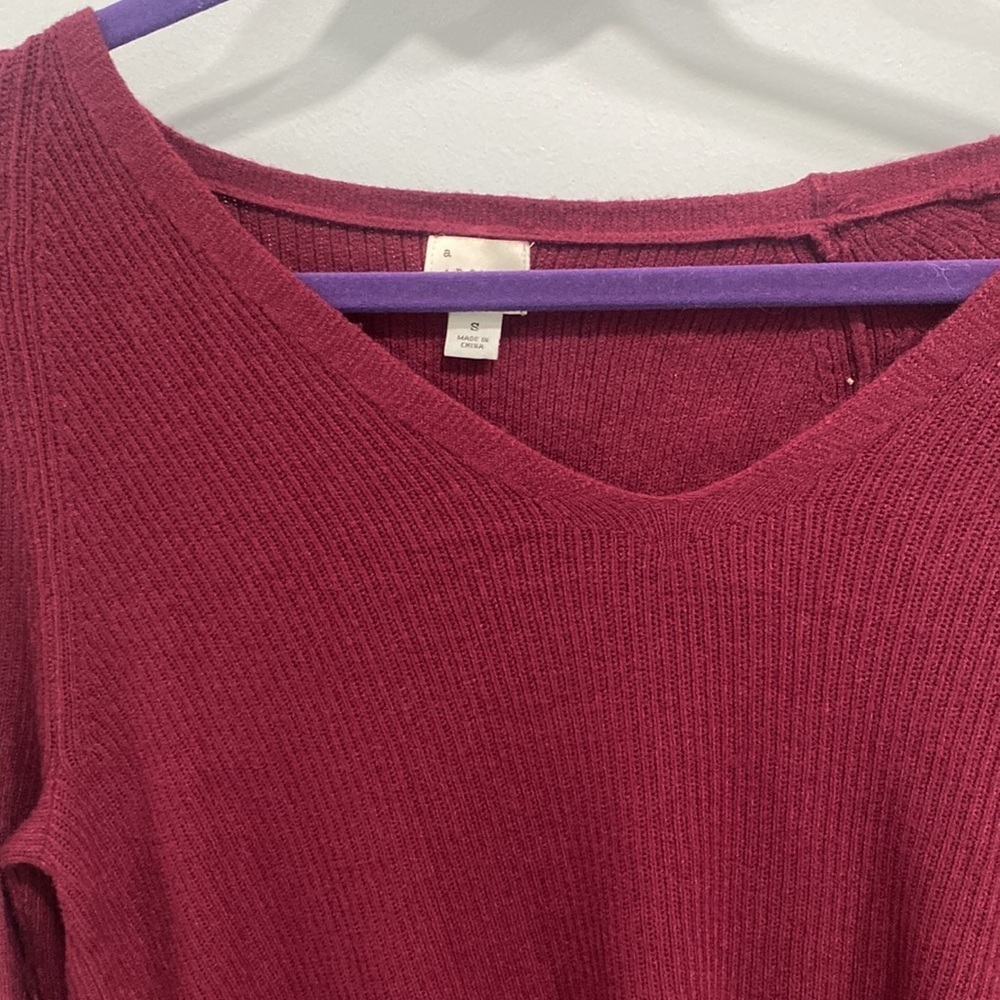 A new day maroon sweater dress small - Picture 2 of 2